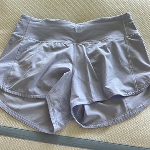 Lululemon shorts size 6, light purple